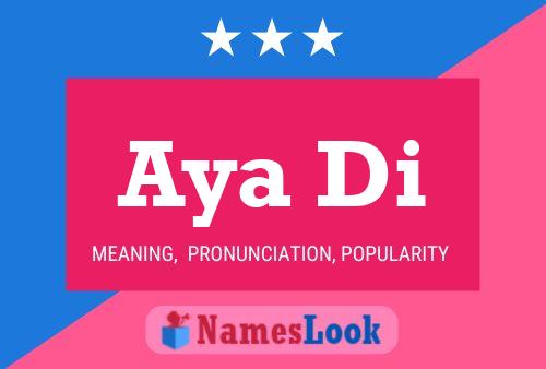 Aya Di Name Poster