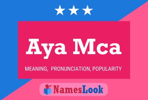 Aya Mca Name Poster