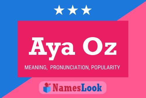 Aya Oz Name Poster