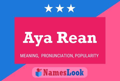 Aya Rean Name Poster