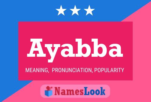 Ayabba Name Poster