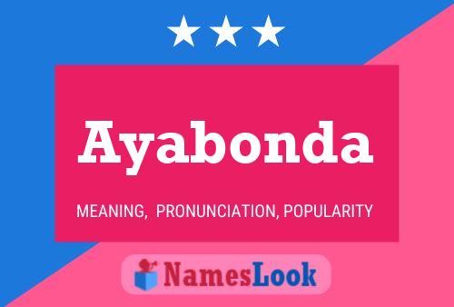 Ayabonda Name Poster