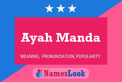 Ayah Manda Name Poster