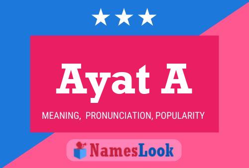 Ayat A Name Poster