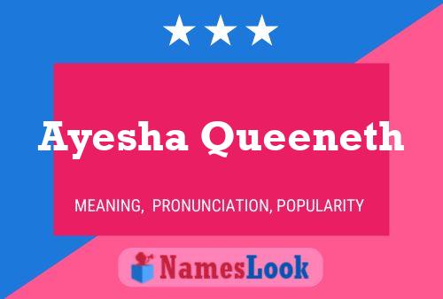 Ayesha Queeneth Name Poster