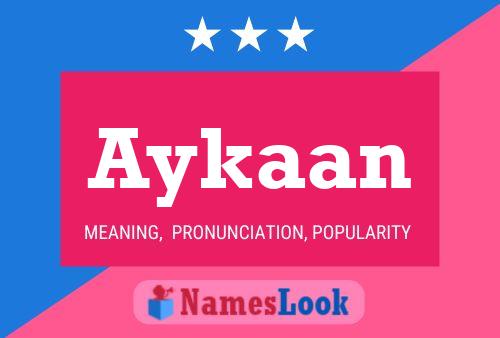 Aykaan Name Poster