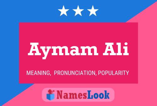 Aymam Ali Name Poster