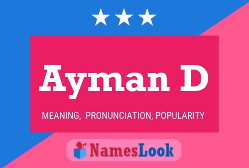 Ayman D Name Poster