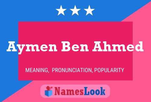 Aymen Ben Ahmed Name Poster