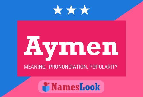 Aymen Name Poster