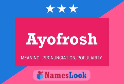 Ayofrosh Name Poster