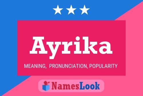 Ayrika Name Poster