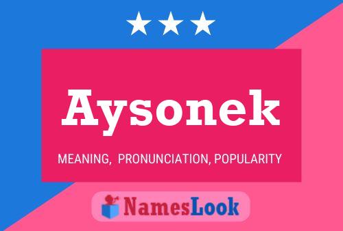 Aysonek Name Poster