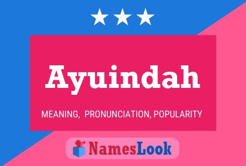 Ayuindah Name Poster