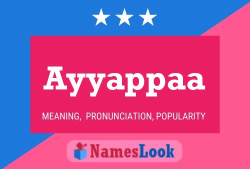 Ayyappaa Name Poster