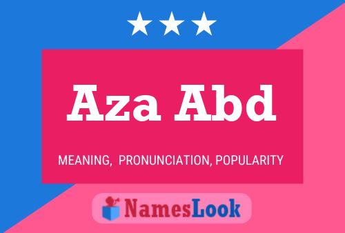 Aza Abd Name Poster