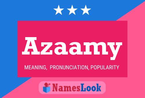 Azaamy Name Poster