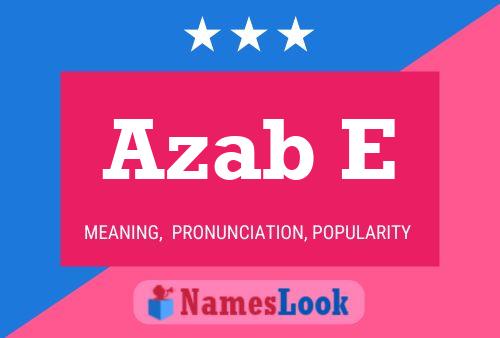 Azab E Name Poster