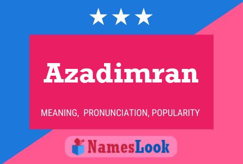 Azadimran Name Poster