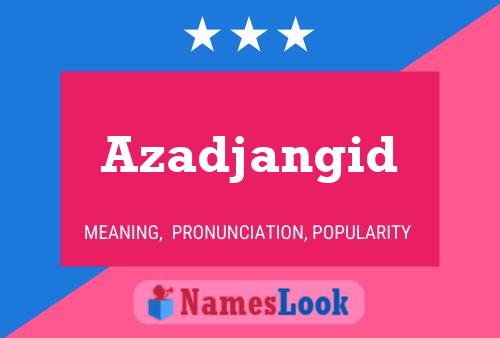 Azadjangid Name Poster