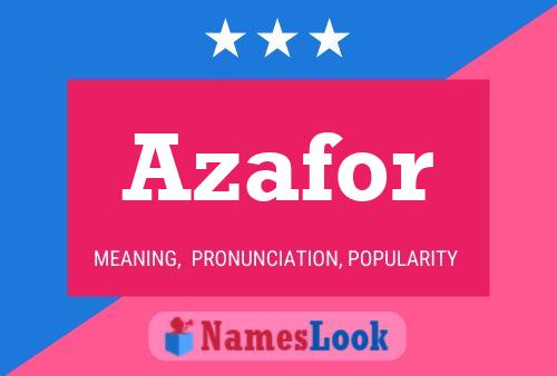 Azafor Name Poster