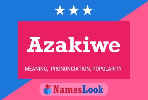 Azakiwe Name Poster