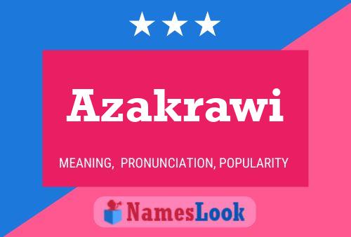 Azakrawi Name Poster