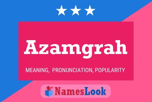 Azamgrah Name Poster