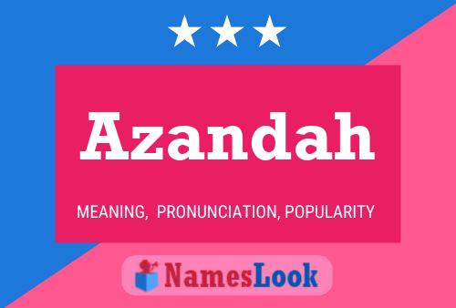 Azandah Name Poster