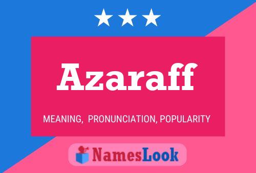 Azaraff Name Poster