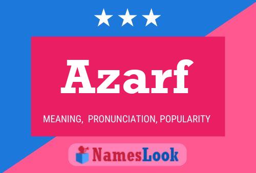 Azarf Name Poster