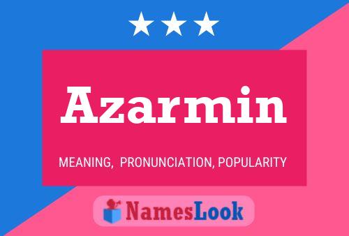 Azarmin Name Poster