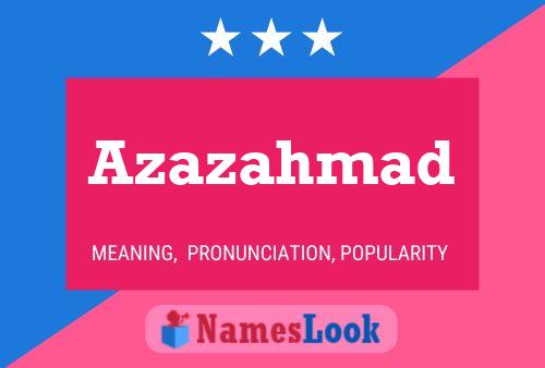 Azazahmad Name Poster