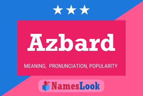 Azbard Name Poster