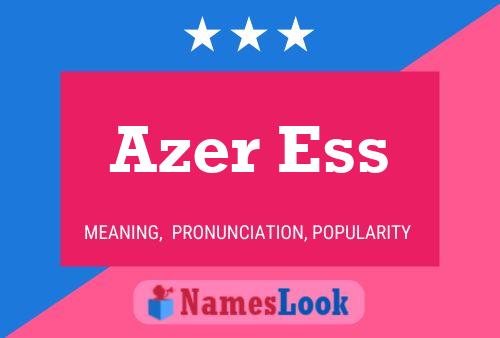 Azer Ess Name Poster