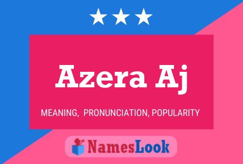 Azera Aj Name Poster