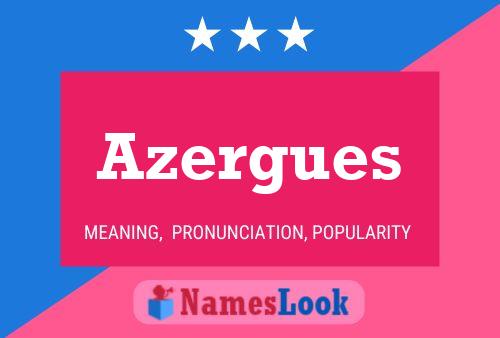 Azergues Name Poster