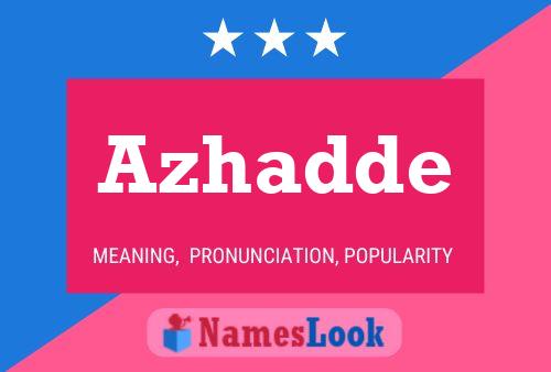 Azhadde Name Poster