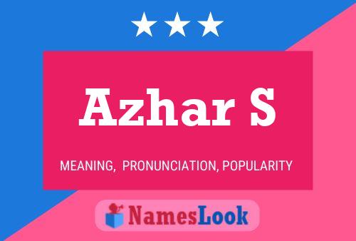 Azhar S Name Poster