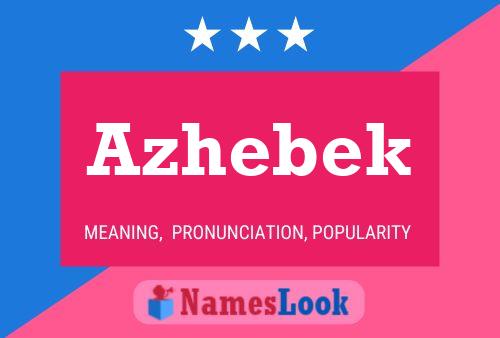 Azhebek Name Poster