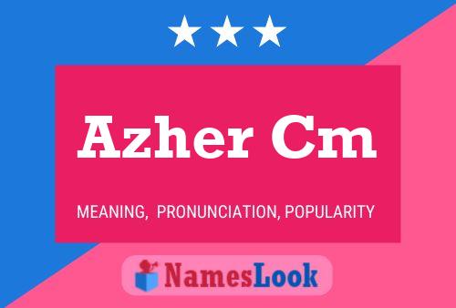 Azher Cm Name Poster