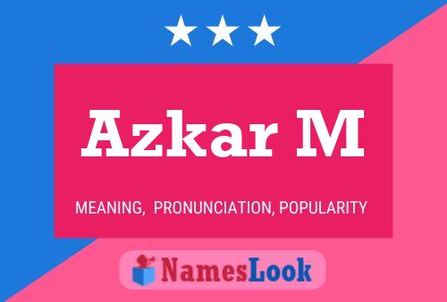 Azkar M Name Poster