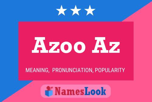 Azoo Az Name Poster