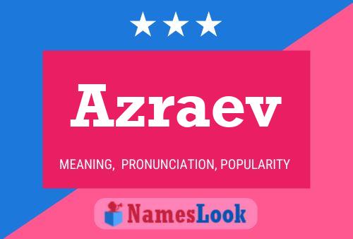 Azraev Name Poster