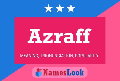 Azraff Name Poster