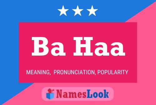 Ba Haa Name Poster