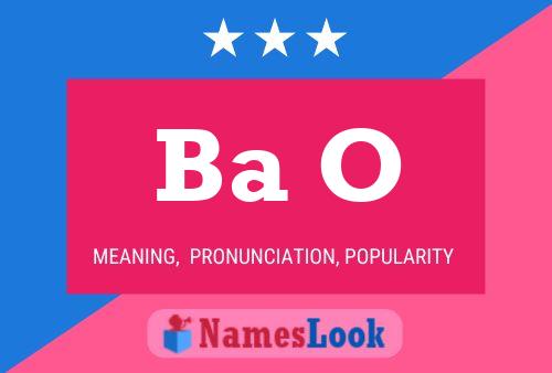 Ba O Name Poster