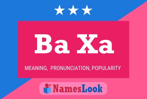 Ba Xa Name Poster