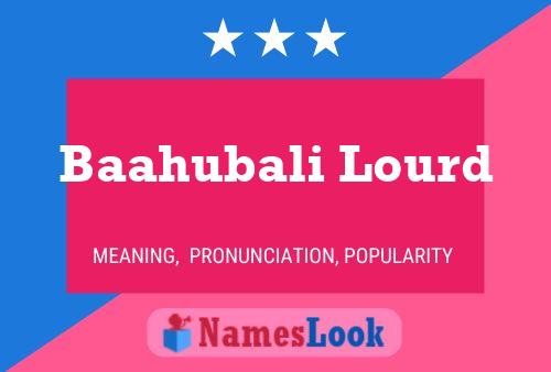 Baahubali Lourd Name Poster