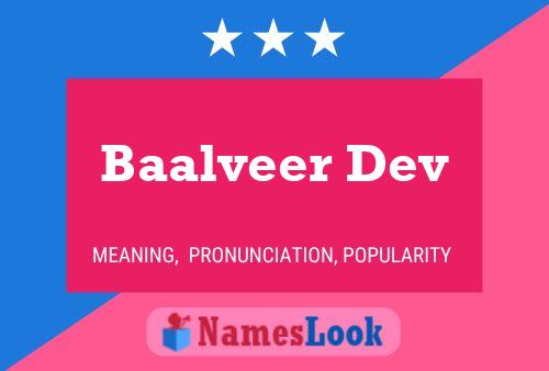 Baalveer Dev Name Poster